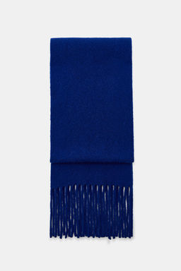 FRINGED KNIT WOOL SCARF - Zara фото 7