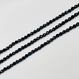 Бусины из черного Агата (135 бусин) 40 см