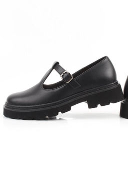 06-DLG02-1 BLACK Туфли женские (натуральная кожа)