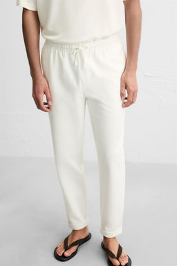 EASY CARE JOGGER WAIST TROUSERS - Zara фото 5