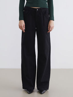 Wideleg Kad?n Jean Pantolon