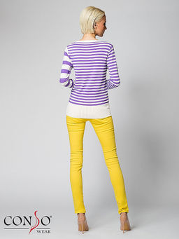 Conso/KWJS180719 - lilac/white Джемпер женский фото 3