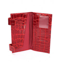 Портмоне женское Croco-ПР-960 натуральная кожа 4 отд, 8 карм, красный скат (74) 263599 фото 3