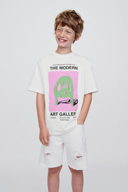 RIPPED DENIM BERMUDA SHORTS - Zara фото 7