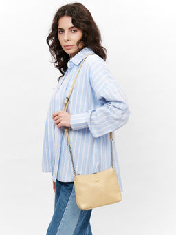 LACCOMA сумка Амелия-желто-бежевый эко кожа хлопок  фото 3