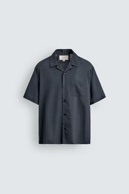 CAMISA REGULAR FIT VOILE ALGOD?N / Gris azul - Zara фото 7