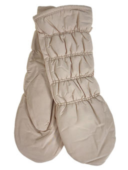 Зимние женские варежки с подкладом из искусственного меха, цвет бежевый