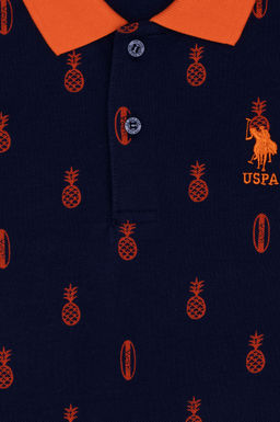 Мальчик темно -синий поло Yaka T -For Неожиданная скидка в корзине - U.s. polo assn фото 3