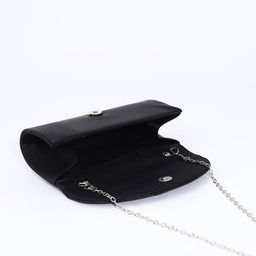 Сумка-клатч на магните, длинная цепь, цвет чёрный - Simaland фото 5