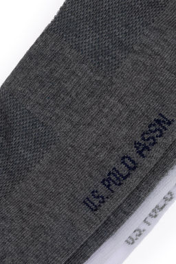 Erkek Gri Melanj _orap - U.s. polo assn фото 3