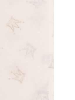 Ползунки короткие молочные с принтом короны