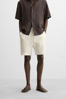 TEXTURED JOGGER BERMUDA SHORTS - Zara фото 2