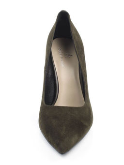 06-A88A-631LY DK. GREEN Туфли женские (натуральная замша)