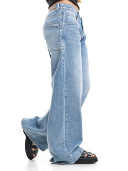 Джинсы голубые для девочки 33-1051 голубой - Mini maxi фото 20