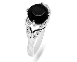 Кольцо из серебра оникс, МЦВ236