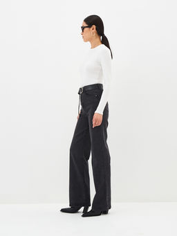 Женские джинсы широкие с высокой посадкой - Mossmore фото 50