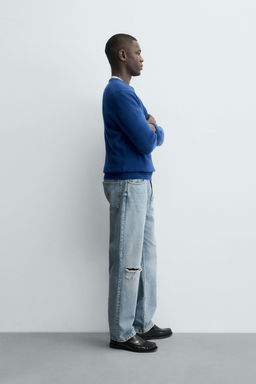 REGULAR FIT WOOL BLEND JUMPER - Zara фото 4