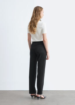 Pantalones con pliegues marcados entallados - H&m фото 8