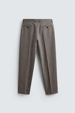 100% WOOL SUIT TROUSERS - Zara фото 7