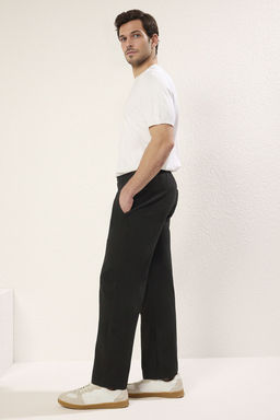 TRENDYOL MAN Siyah Straight Orme Rahat Pantolon TMNSS25PL00012 - Trendyolmilla фото 2