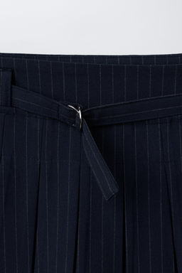 PINSTRIPE SKIRT WITH BELT - Zara фото 7