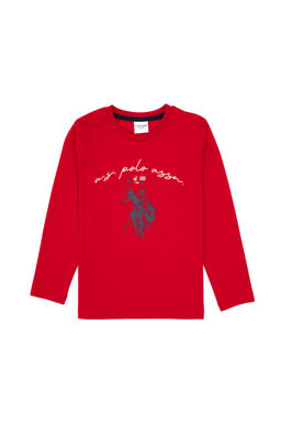 Erkek _ocuk K_rm_z_ Pijama Tak_m_ Sepette S_rpriz _ndirim - U.s. polo assn фото 2