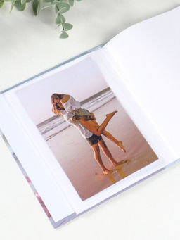 Фотоальбом на 40 фото 10х15 см "Сердце и бабочки с розами" в коробке 4,5х14х17 см