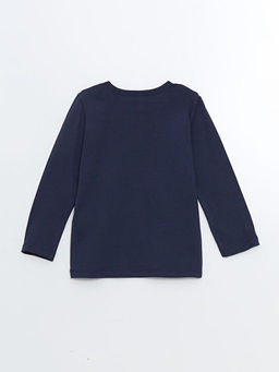 Bisiklet Yaka Uzun Kollu Bask?l? Erkek Bebek Pijama Tak?m? - Waikiki фото 3