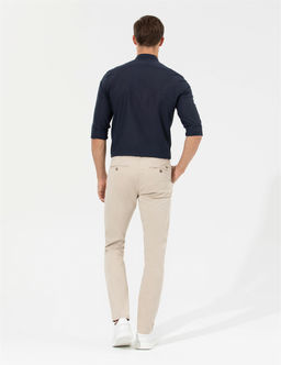 Bej Slim Fit Kanvas Pantolon - Pierre cardin фото 4