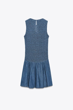 SHORT HONEYCOMB DRESS - Zara фото 13