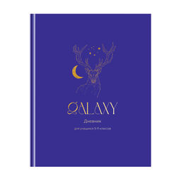 Дневник тв. об., 5-11 кл. "Galaxy" (Д5т48_лм_тф 11438, BG) матовая ламинация, тиснение фольгой