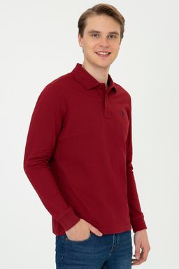 U. S. Polo Assn / Мужской красный базовый свитшот - U.s. polo assn фото 3