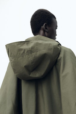 ZW COLLECTION SHORT HOODED TRENCH COAT - Zara фото 6