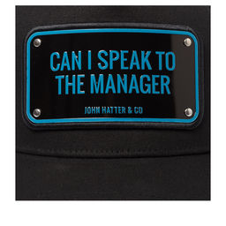 Бейсболка JOHN HATTER арт. 1-1042-U00 Can I Speak To The Manager (черный)  фото 3