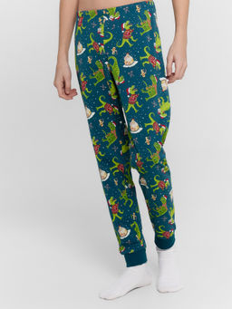 Пижама для мальчиков зеленая с новогодним принтом - Mark formelle фото 3