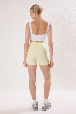 TRENDYOLMILLA Siyah Toparlay?c? Orme Spor Sort/K?sa Tayt TWOSS21SR0545  фото 39