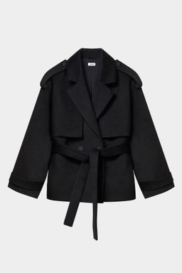 Полупальто с поясом и отлетной кокеткой - Mollis фото 6