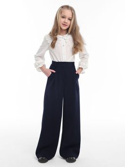 Брюки-палаццо для девочек - Синий мир фото 3