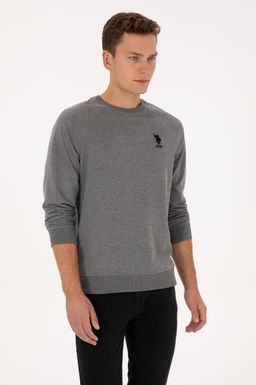 Erkek Antrasit Melanj Basic Sweatshirt - U.s. polo assn фото 3