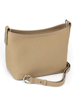 Сумка женская натуральная кожа GU 2066-6749, 1отд, плечевой ремень, бежевый SALE 259914