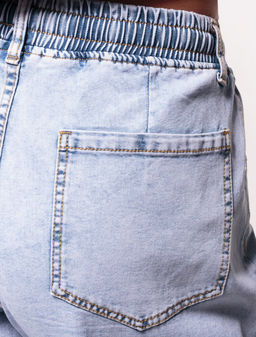 VILATTE / Джинсы джоггеры из облегченного денима фото 3