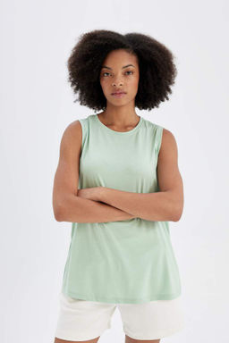 DeFactoFit Длинный крой с круглым вырезом для спортсменов из модала  фото 3