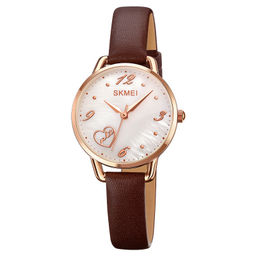 Часы наручные Skmei женские кварцевые 2005rose-gold-brown