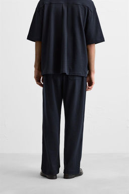 SEERSUCKER TROUSERS WITH PLEATS - Zara фото 13