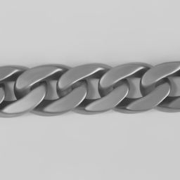 Цепочка для сумки, пластиковая, матовая, 23×17 мм, 120 см, цвет серебряный