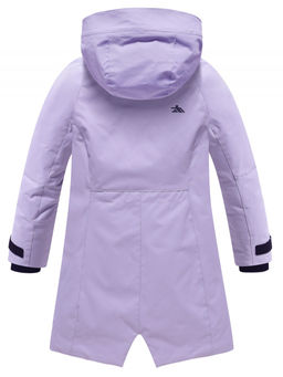 Парка зимняя подростковая для девочки с капюшоном сиреневого цвета 9538Sn - Valianly фото 9