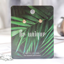 Серьги со стразами Ажур дуэт, цвет изумрудный в золоте - Queen fair фото 3