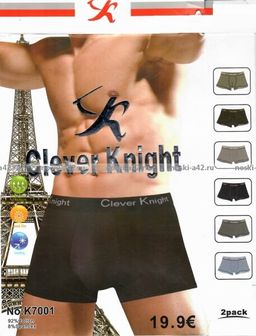 Цена за 8 шт. Трусы мужские боксеры Clever Knight арт. 7001 (7002) XL (48-50) + 2XL (50-52) + 3XL (52-54) + 4XL (54-56) - For you фото 7
