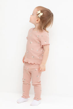 Crockid _ КР 400770/дымчатая роза,милые цветочки к543 брюки (лосины) д/дев яс