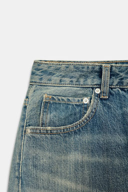 JEANS TRF BAGGY BALLOON TIRO MEDIO / Azul lavado - Zara фото 9